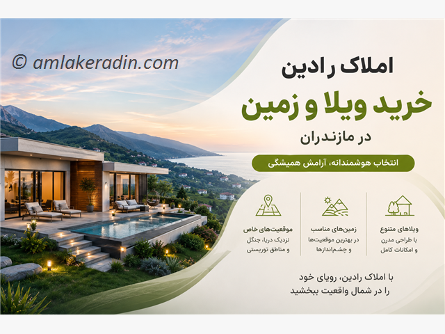 املاک رادین، خرید ویلا و زمین در مازندران