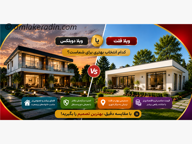 ویلا دوبلکس بهتر است یا فلت؟